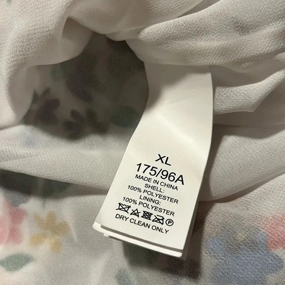 Kate Spade White Chiffon Sailing Floral Print Ruffle Blouse Shirt Top Size XS - Picture 13 of 15